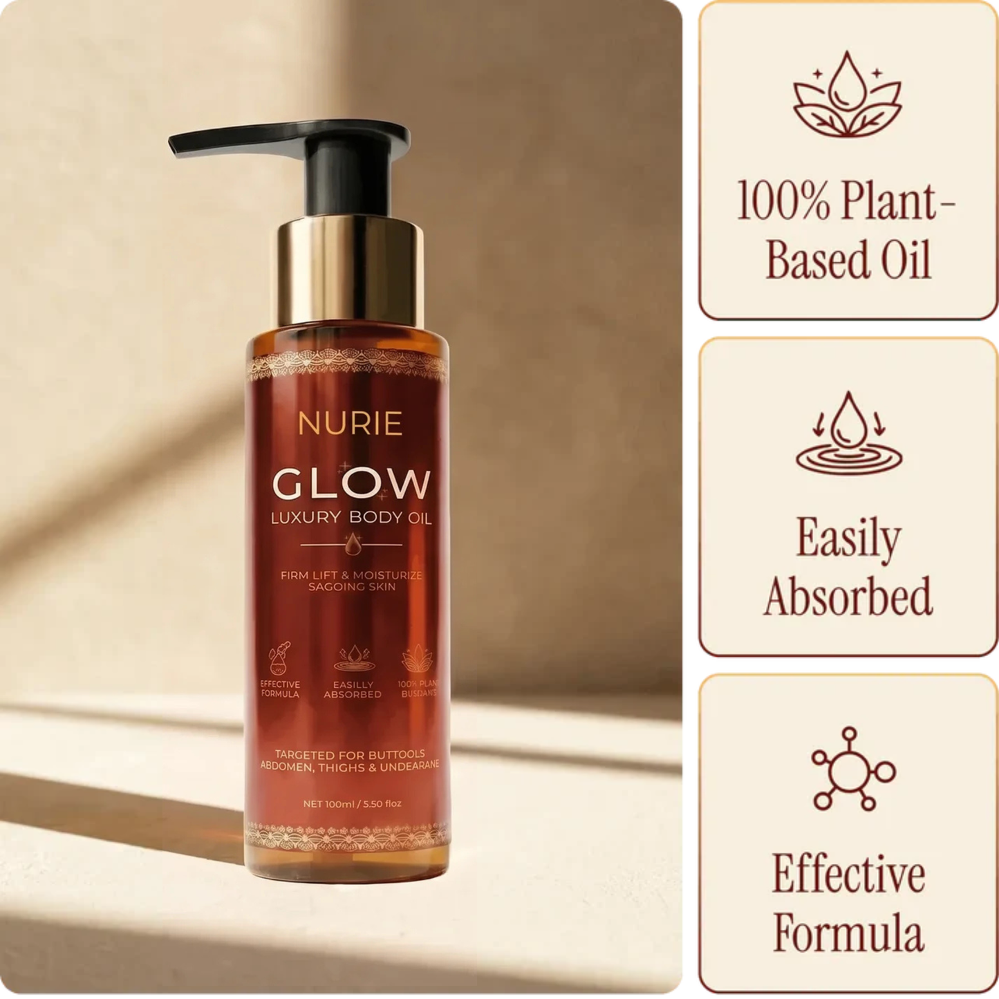 Nurie Glow Body Oil - 100ml