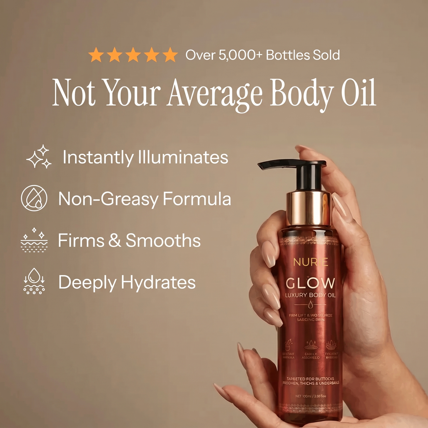 Nurie Glow Body Oil - 100ml