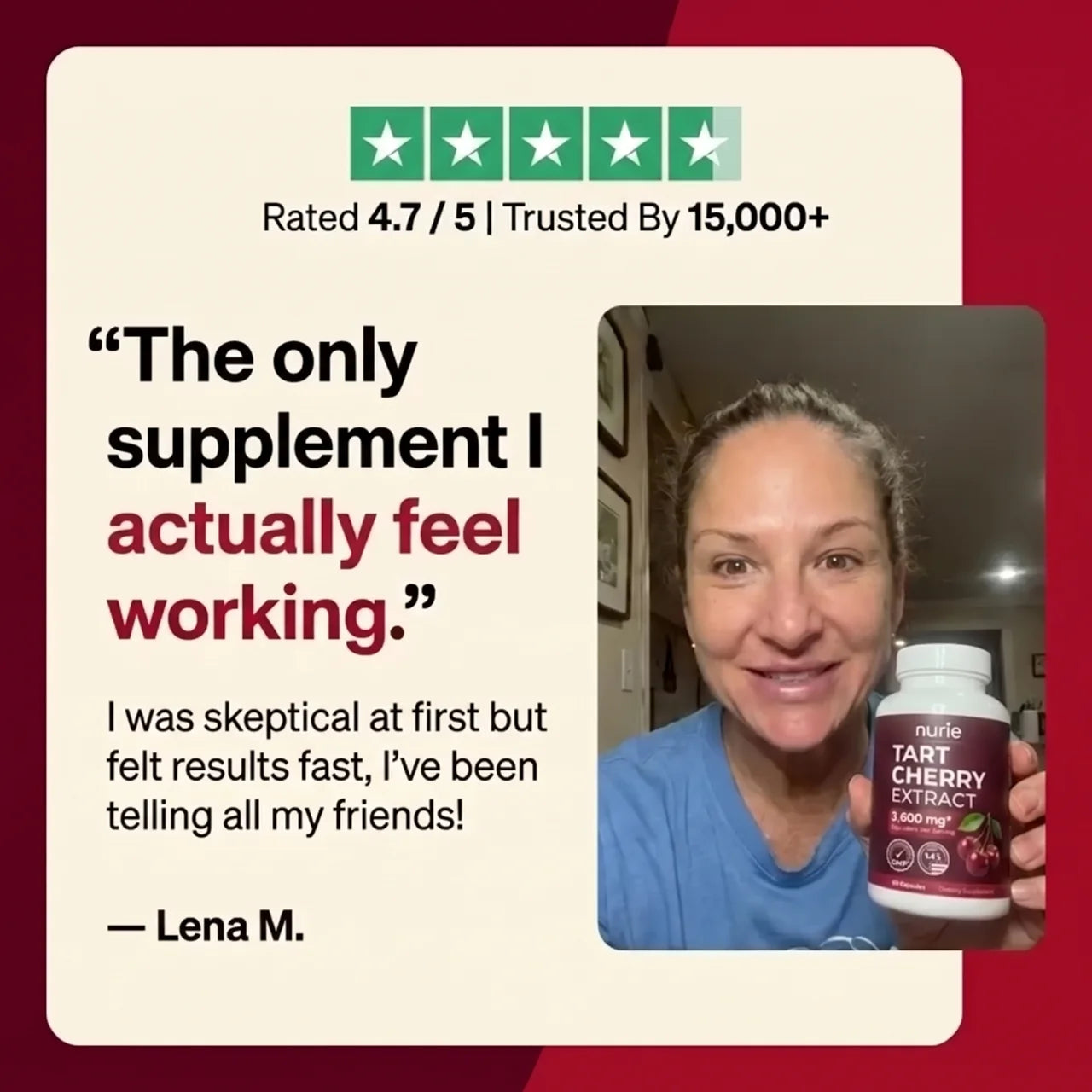 Nurie Natural Tart Cherry Extract 3,600mg