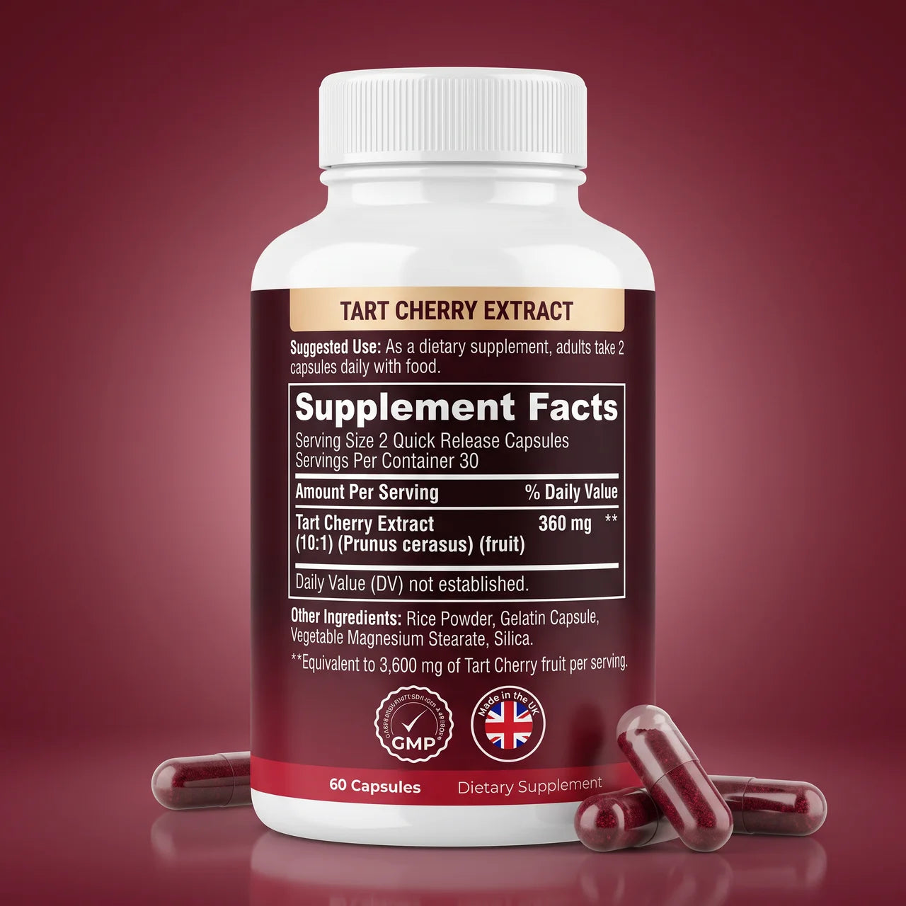 Nurie Natural Tart Cherry Extract 3,600mg