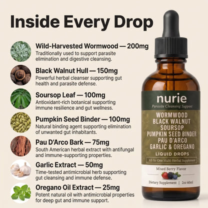 Nurie Wild-Harvested Wormwood Herbal Drops