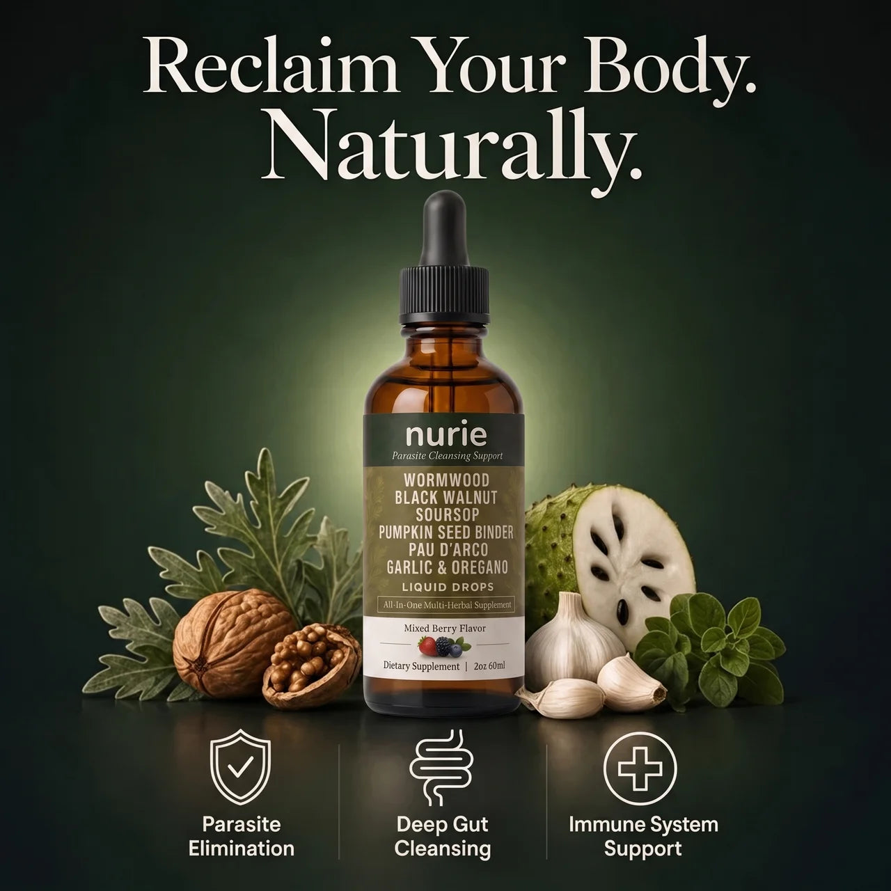 Nurie Wild-Harvested Wormwood Herbal Drops